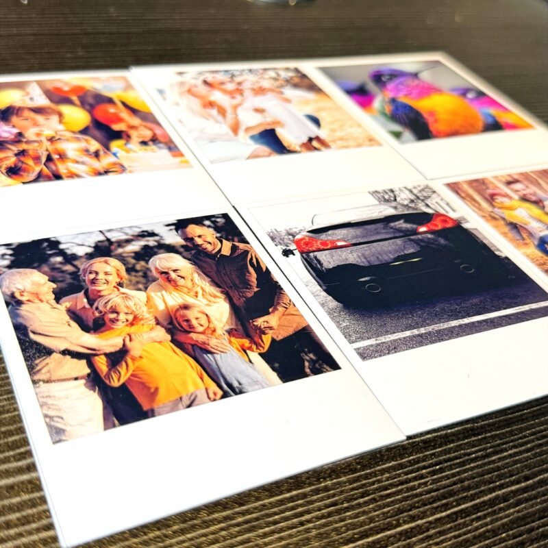 Retro Polaroid Style Photo Magnets
