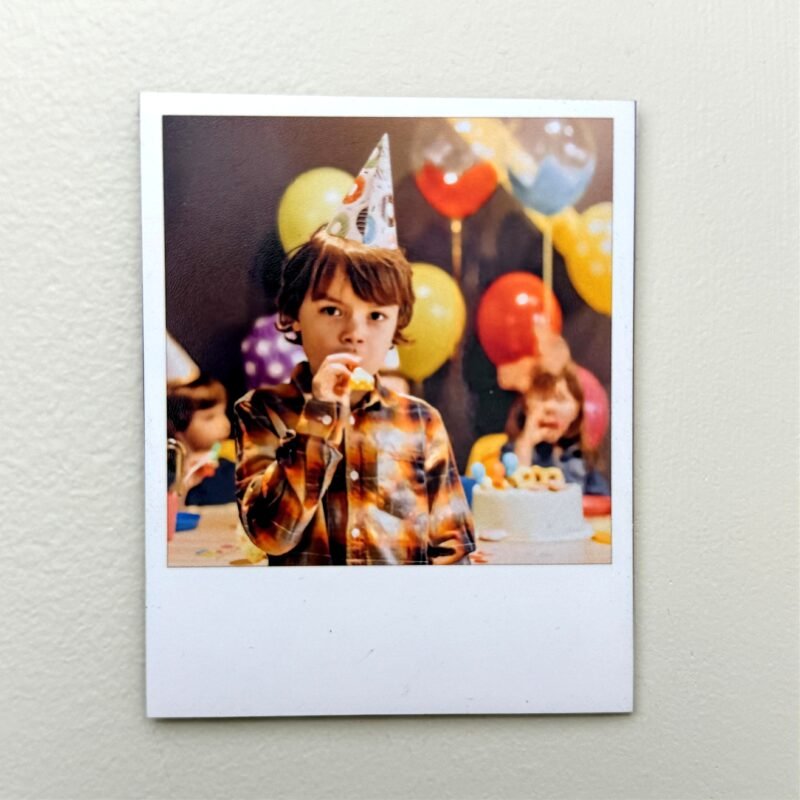 Retro Polaroid Style Photo Magnets