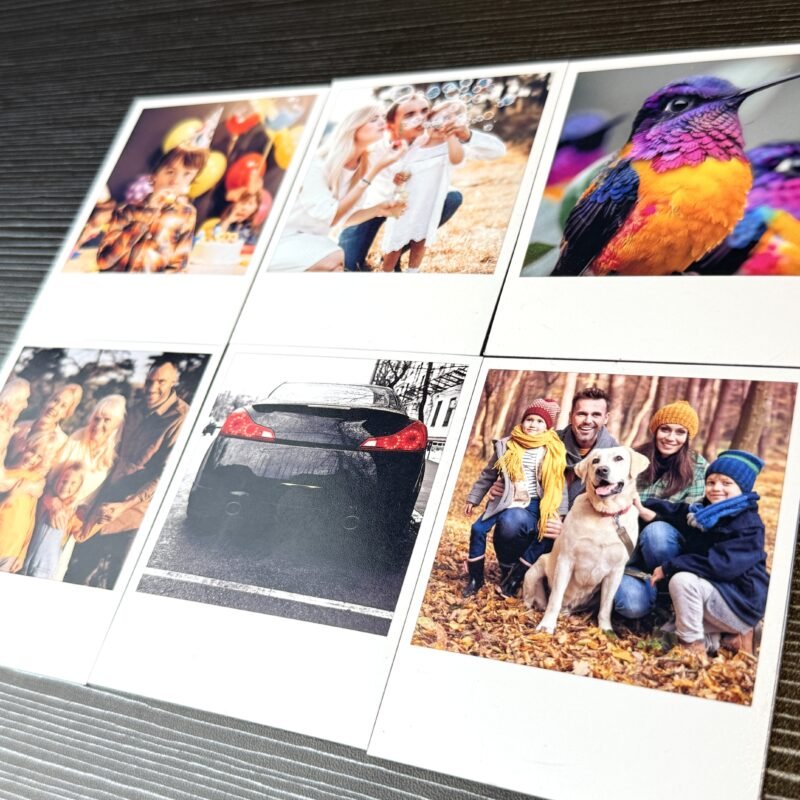 Retro Polaroid Style Photo Magnets