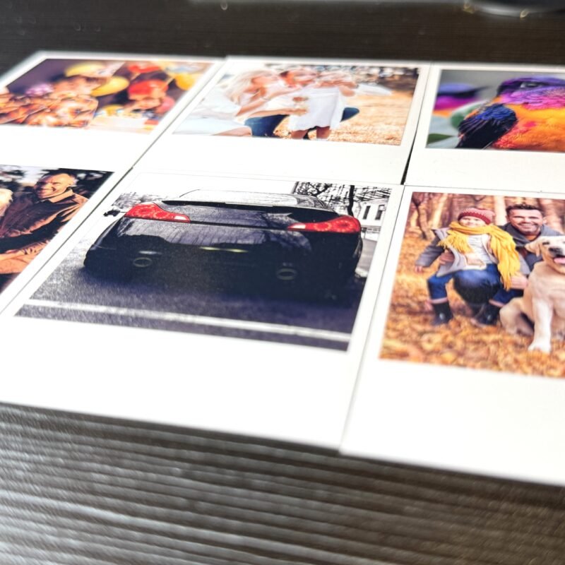 Retro Polaroid Style Photo Magnets