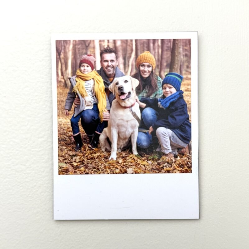 Retro Polaroid Style Photo Magnets